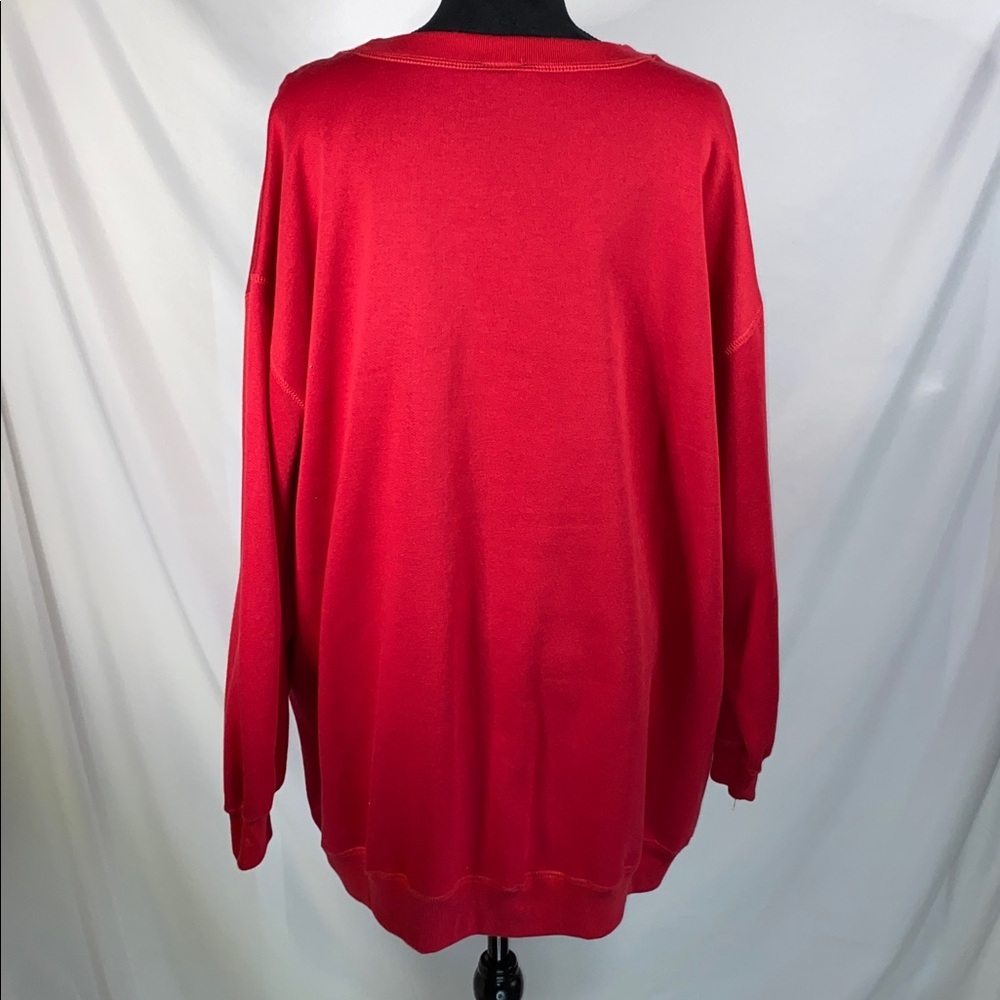 Honors Christmas Sweatshirt Joy Red Plus Size 26/28 - Picture 5 of 6